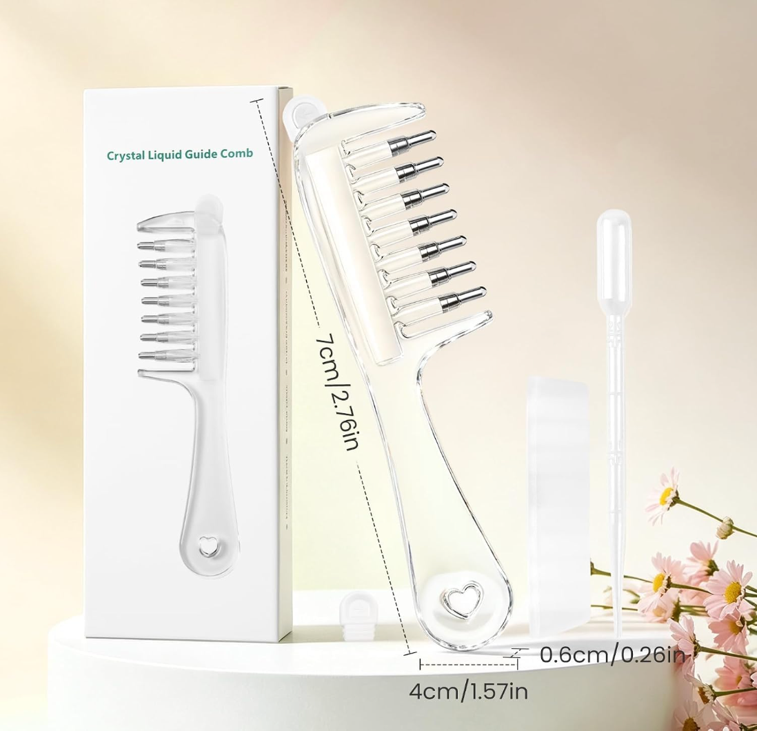 Crystal Glide Hair Oil Applicator Comb