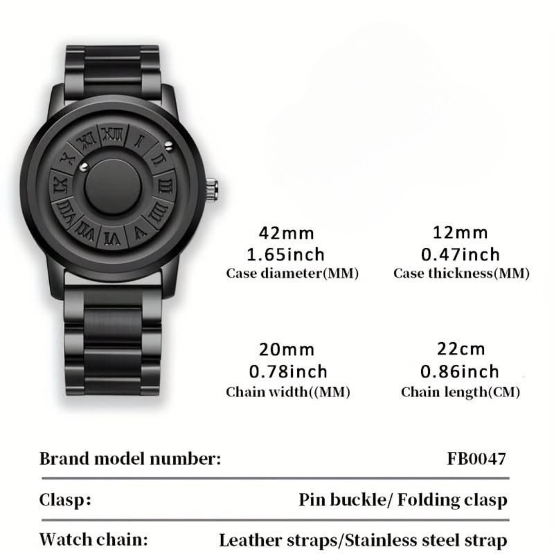 Magnetic Bead Rotating Men's Watch