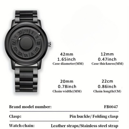 Magnetic Bead Rotating Men's Watch