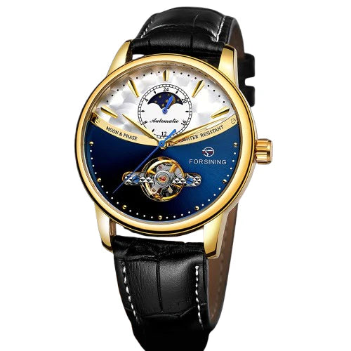 Forsining Men’s Automatic Mechanical Watch | Sun & Moon Display