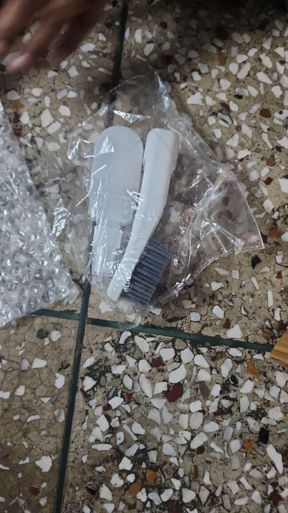 Multi-Purpose Shoes Brush with Refillable Container  (Pack of 1)