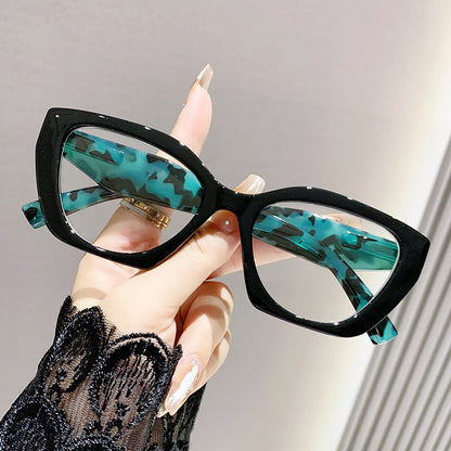 Trendy new anti-blue glasses European and American frame cross-border European and American women's style bag flower women's retro personalized reading glasses