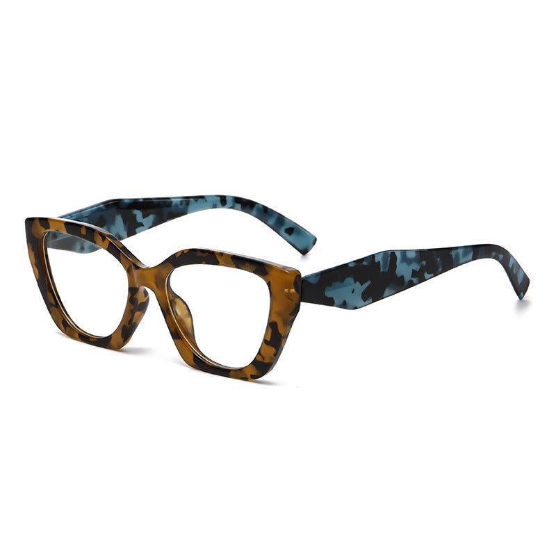 Trendy new anti-blue glasses European and American frame cross-border European and American women's style bag flower women's retro personalized reading glasses