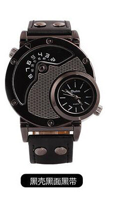 Oulm Brand Watch Manufacturers / Fashion Trendy Men's Watches Wholesale / Two Time Personalized Sports Table 9591