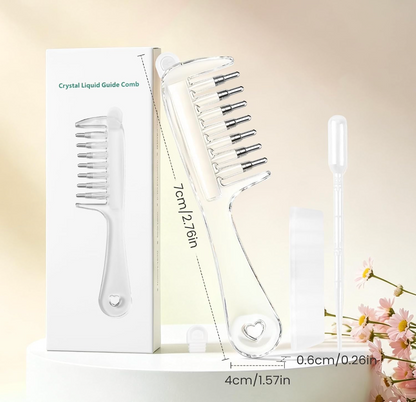 Crystal Glide Hair Oil Applicator Comb